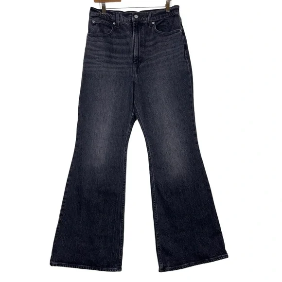 Free People Black Flare & Wide Leg Jeans - Picture 3 of 7